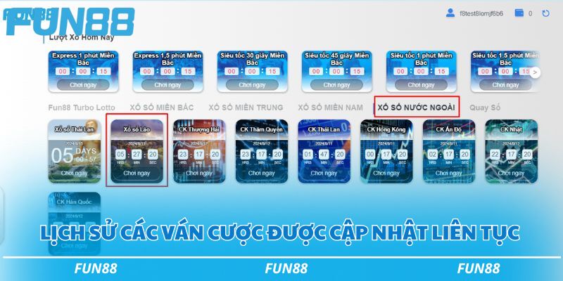 Chinh phục xổ số Lào tại Fun88 với các bí kíp cực hay 3 Các bước tham gia cược xổ số của Lào tại Fun88