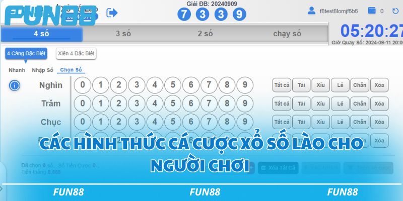Chinh phục xổ số Lào tại Fun88 với các bí kíp cực hay 2 Các hình thức cá cược xổ số Lào cho người chơi lựa chọn