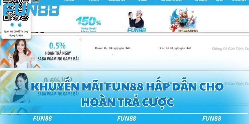Khuyến mãi Fun88 - 7 ưu đãi độc nhất vô nhị tại nền tảng 2 Khuyến mãi Fun88 hấp dẫn cho hoàn trả cược